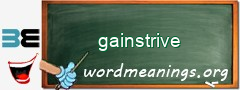 WordMeaning blackboard for gainstrive